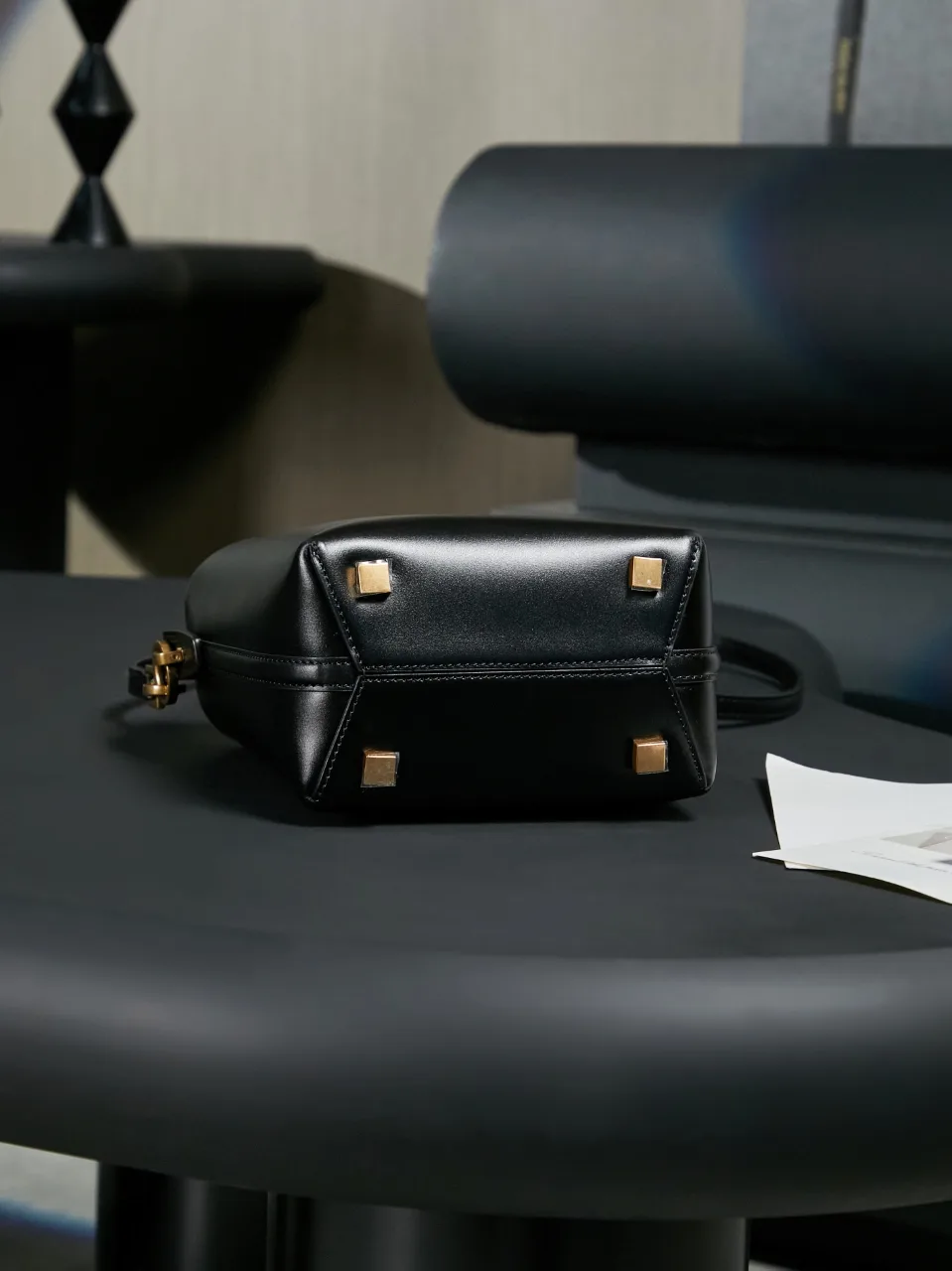 Saint Laurent Black Calfskin Bucket Bag product photo from LabelPicks