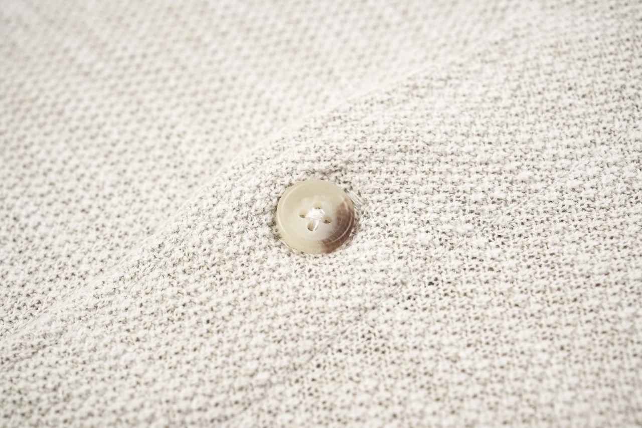 Ralph Lauren Off White Linen Single Breasted Long Sleeve Cardigan Shirt product photo from LabelPicks