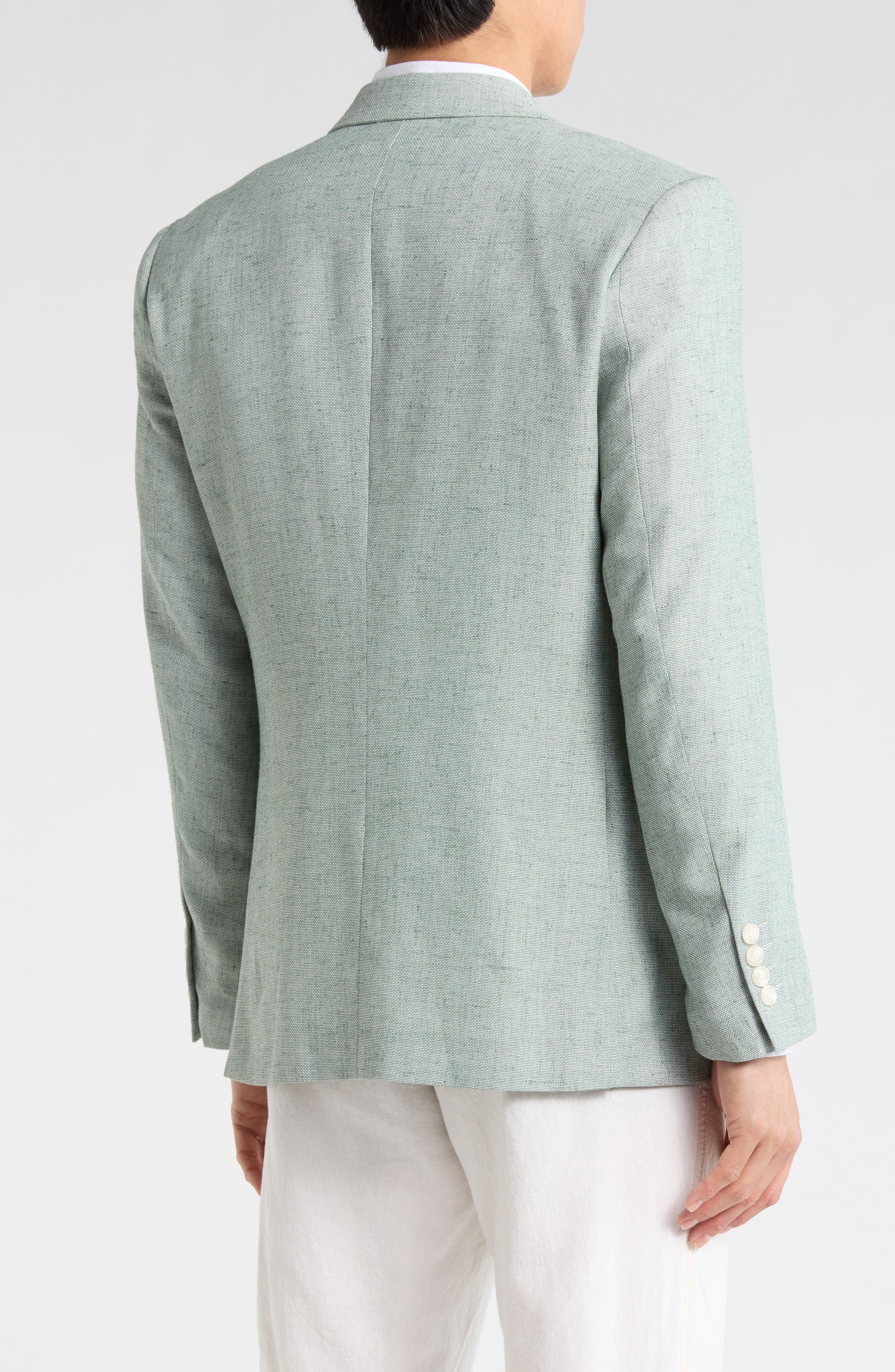 T.R. PREMIUM Slim Fit Stretch Linen Sport Coat