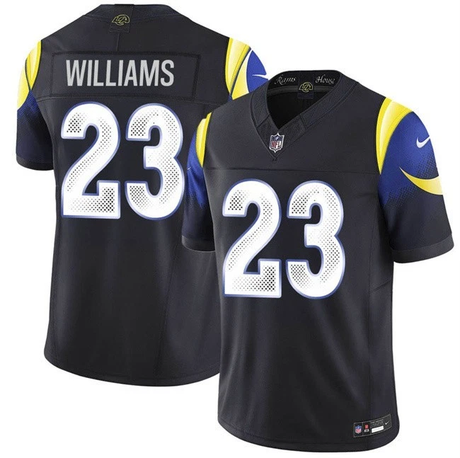 Kyren Williams Los Angeles Rams Nike 2025 RIVALRIES Vapor Limited Jersey - Navy