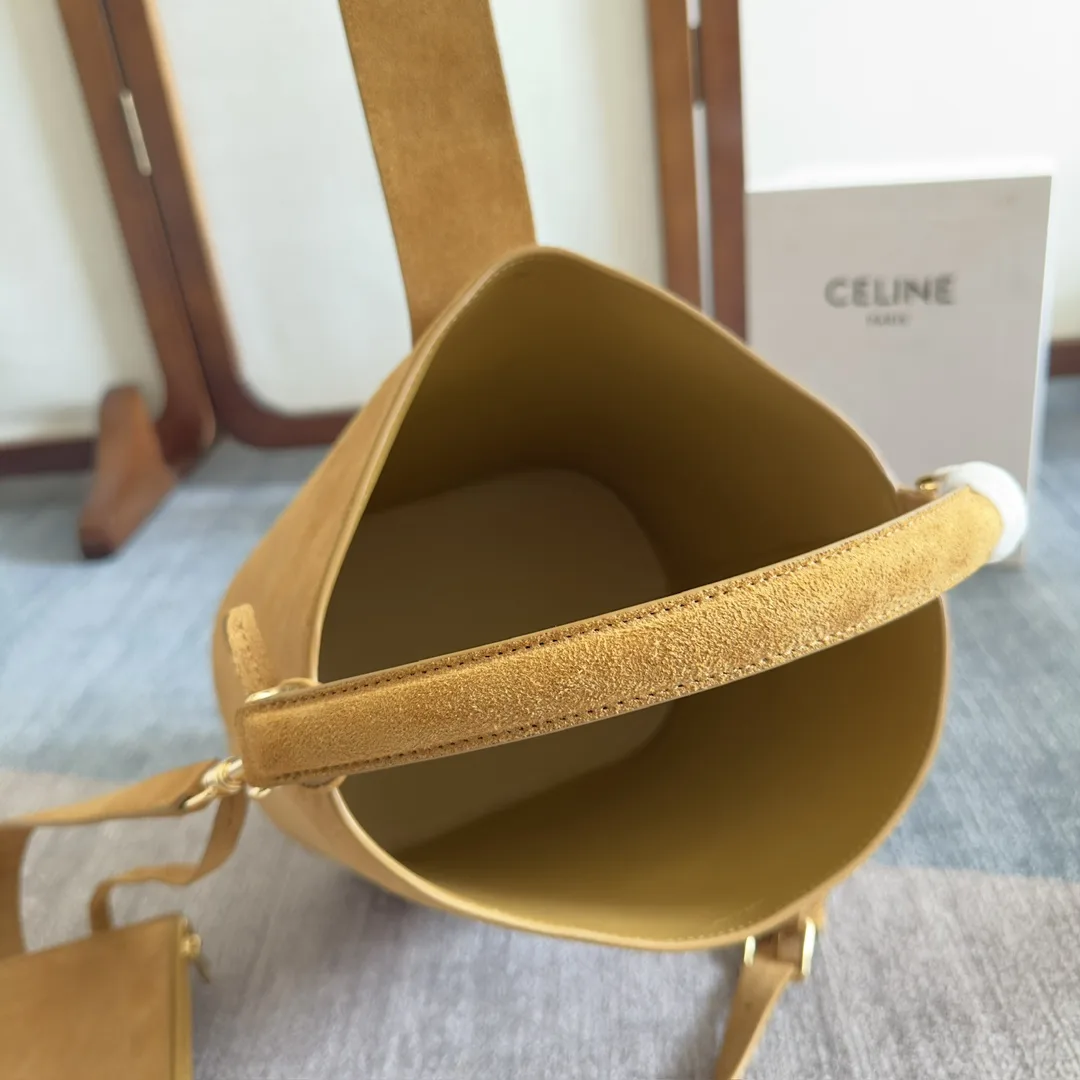 Celine Brown Louise Calfskin Bucket Bag product photo from LabelPicks