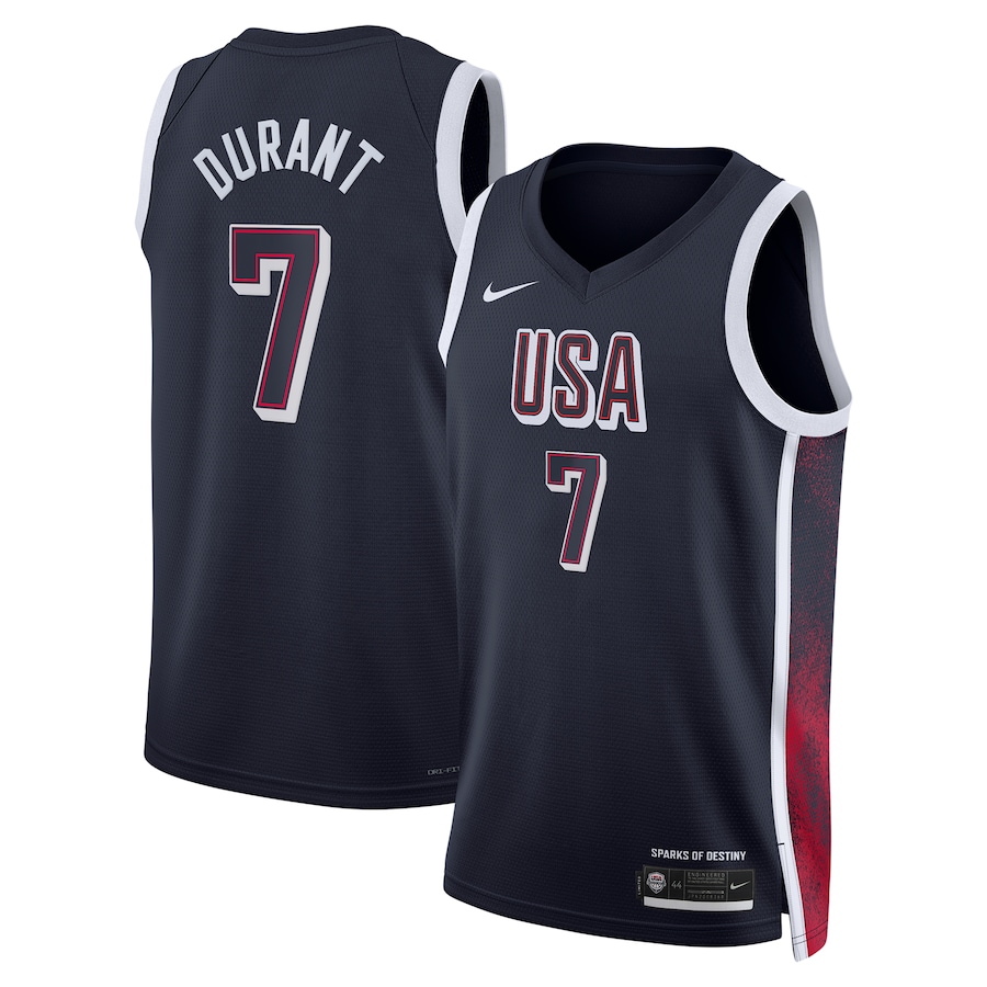 Kevin Durant USA #7 Nike 2024 Swingman Player Jersey - Navy
