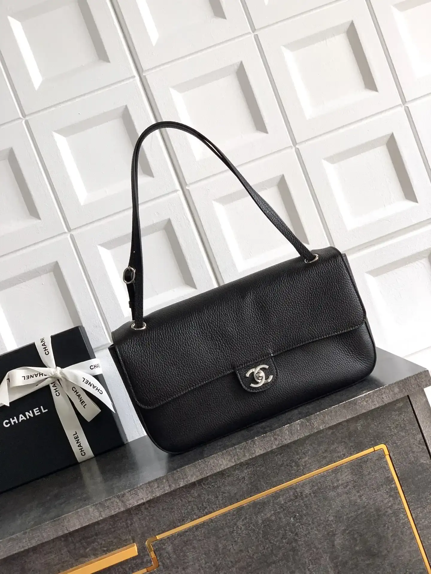 Chanel Black Classic Flap Shoulder Bag product photo from LabelPicks