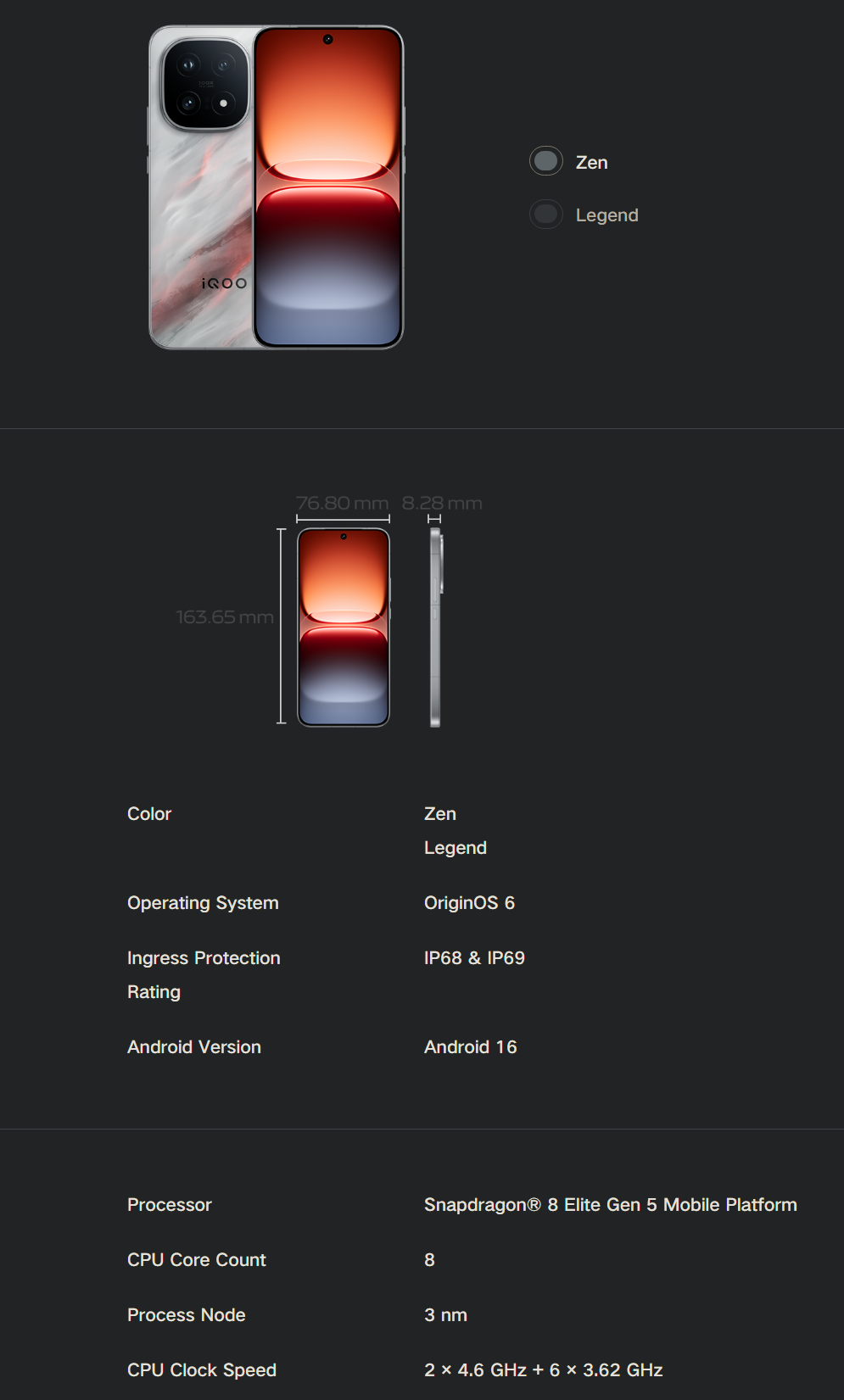 VIVO iQOO 15 Ultra Qualcomm 8 Elite Gen 5 16+512GB Mobile Phone Brand New - GreshamTech