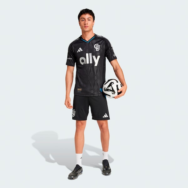 Charlotte FC adidas 2025 Fortress Kit Authentic Jersey - Black