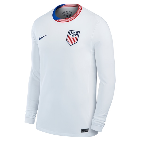 USMNT Nike 2024 Home Replica Long Sleeve Jersey - White