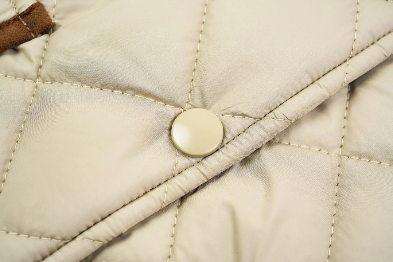 Miu Miu Beige Diamond Quilted Padded Jacket product photo from LabelPicks