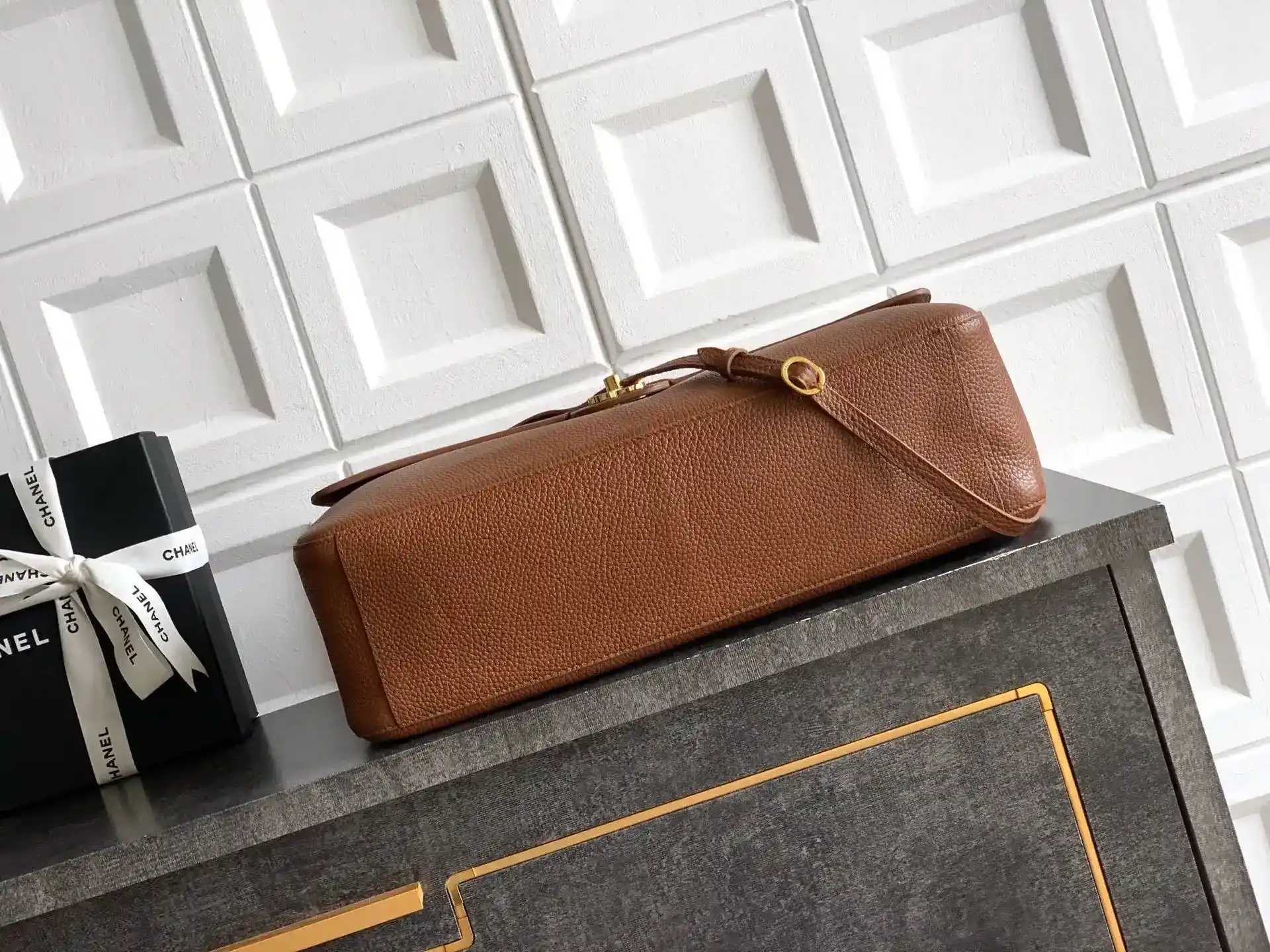 Chanel Brown Classic Flap Shoulder Bag product photo from LabelPicks
