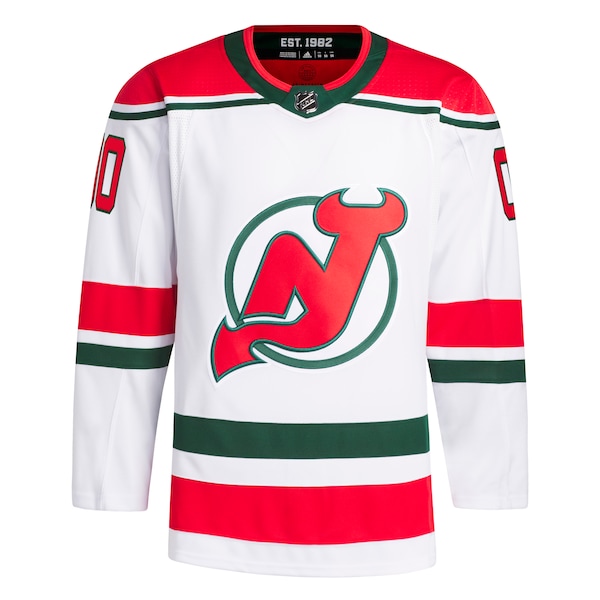 New Jersey Devils adidas 2022/23 Heritage Primegreen Authentic Pro Custom Jersey - White
