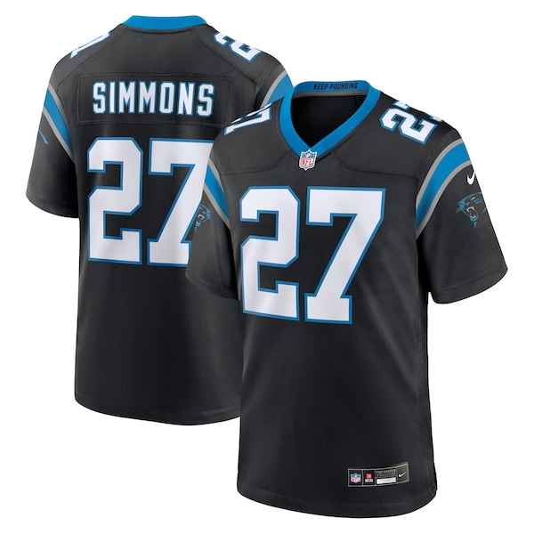 Isaiah Simmons Carolina Panthers Nike Team Game Jersey -  Black