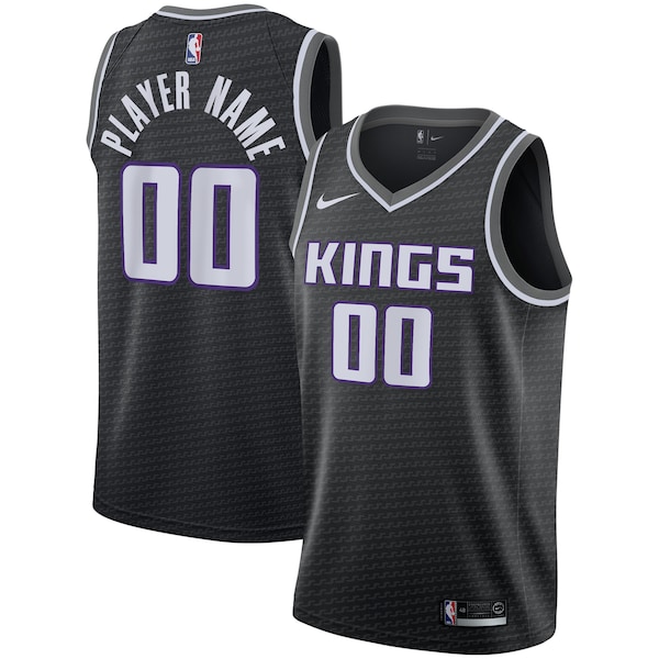 Sacramento Kings Nike Swingman Custom Jersey Black - Statement Edition