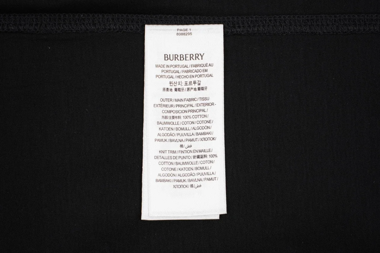 Burberry Black Blue Equestrian Knight Embroidered T-Shirt product photo from LabelPicks