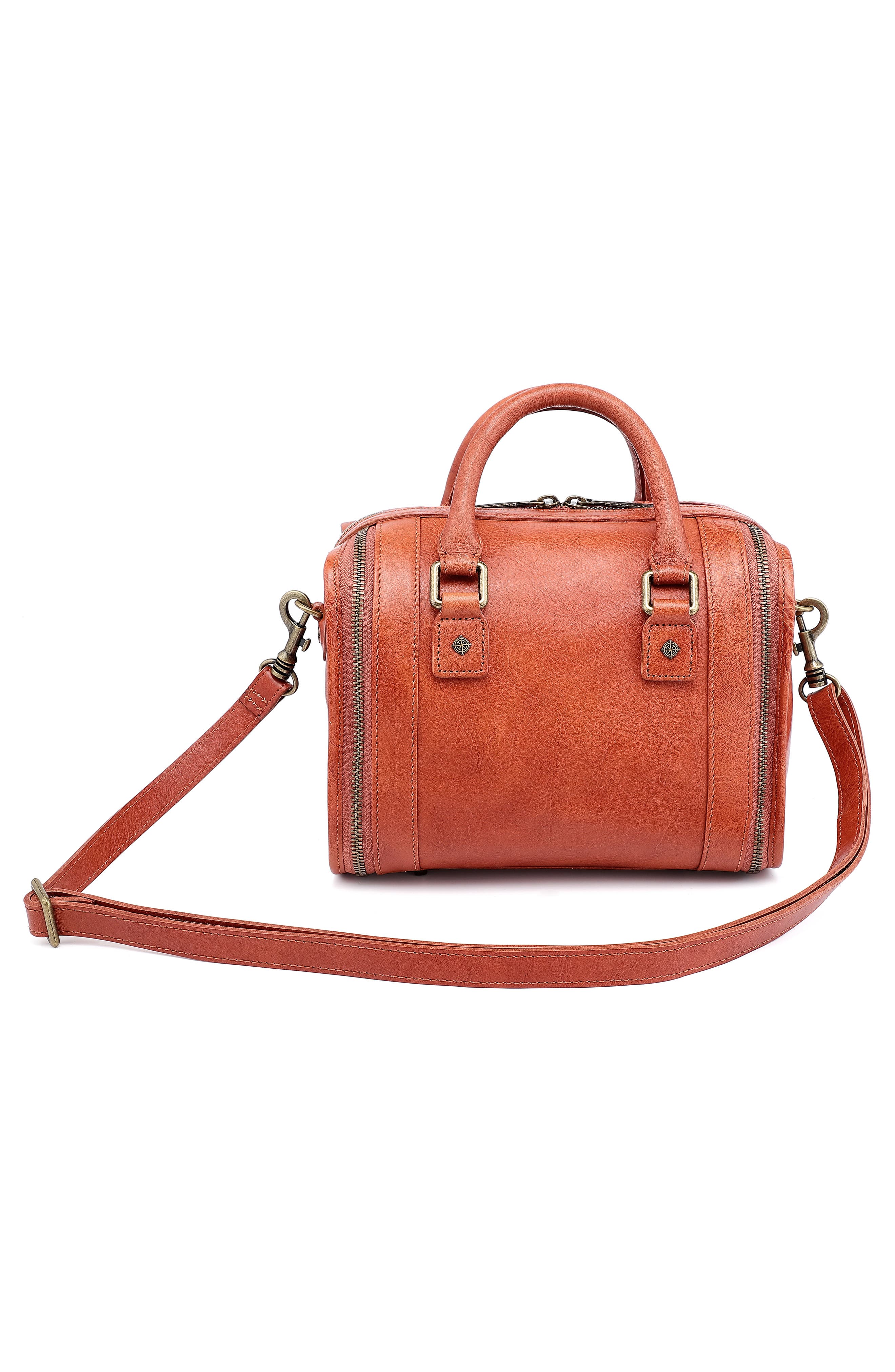 OLD TREND Mini Trunk Leather Crossbody Bag