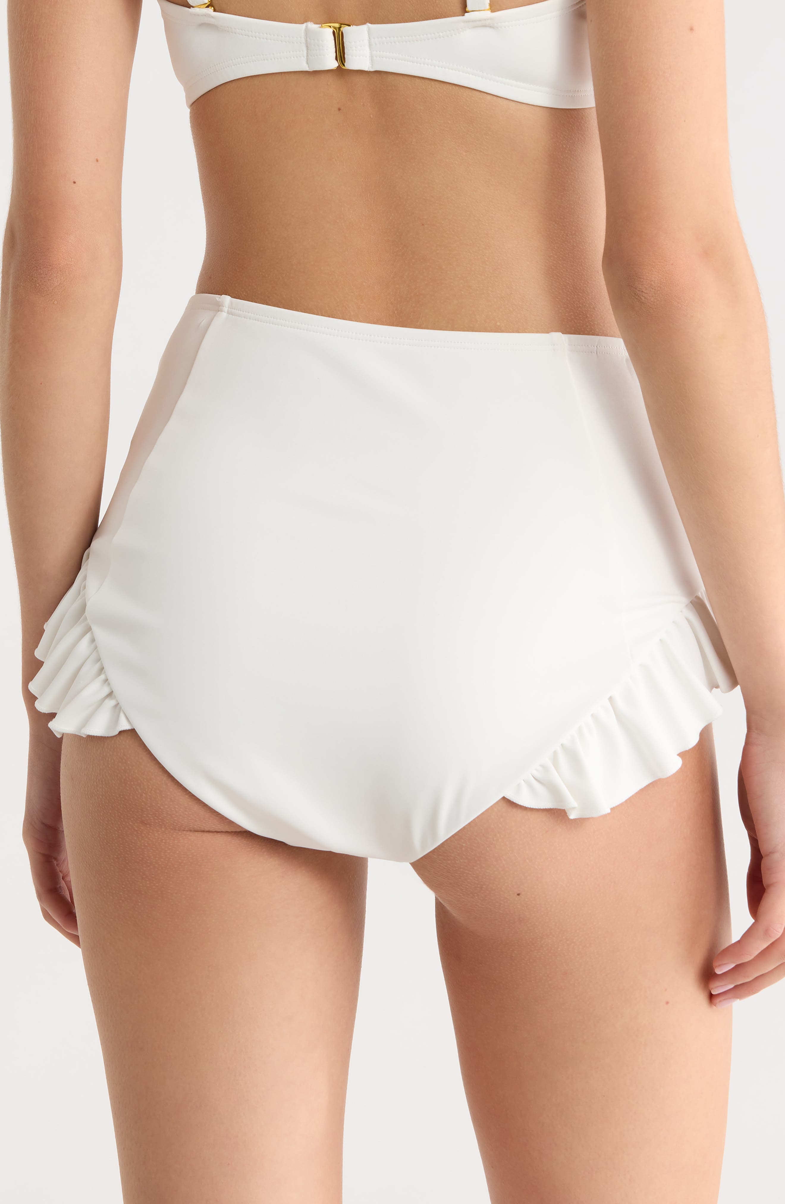 Hutch Ruffle High Waist Bikini Bottoms