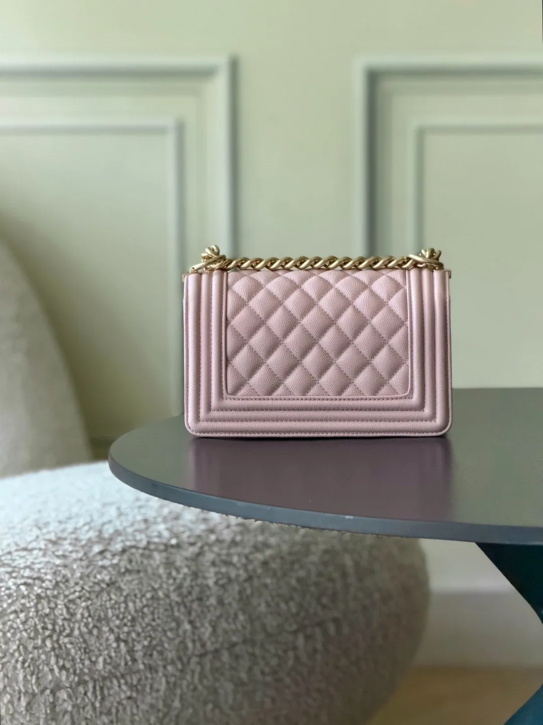 Chanel Pink Quilted Leather Crossbody Bag product photo from LabelPicks
