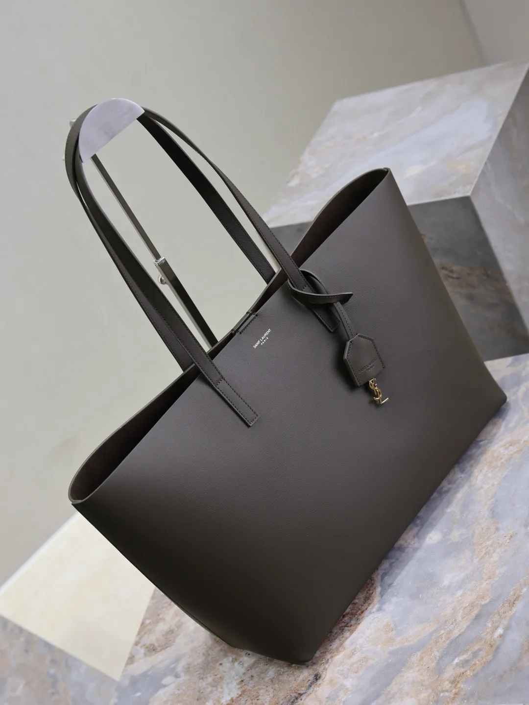Saint Laurent Green Calfskin Tote Bag product photo from LabelPicks