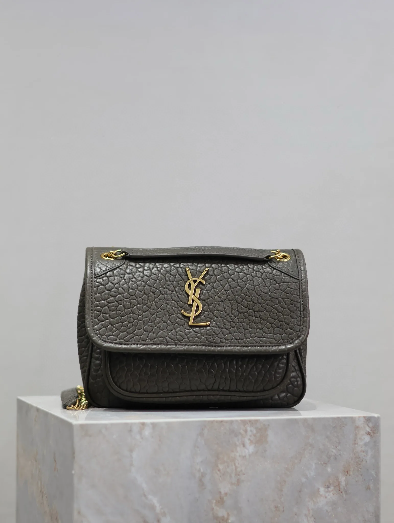 Saint Laurent Niki Green Lambskin Shoulder Bag product photo from LabelPicks