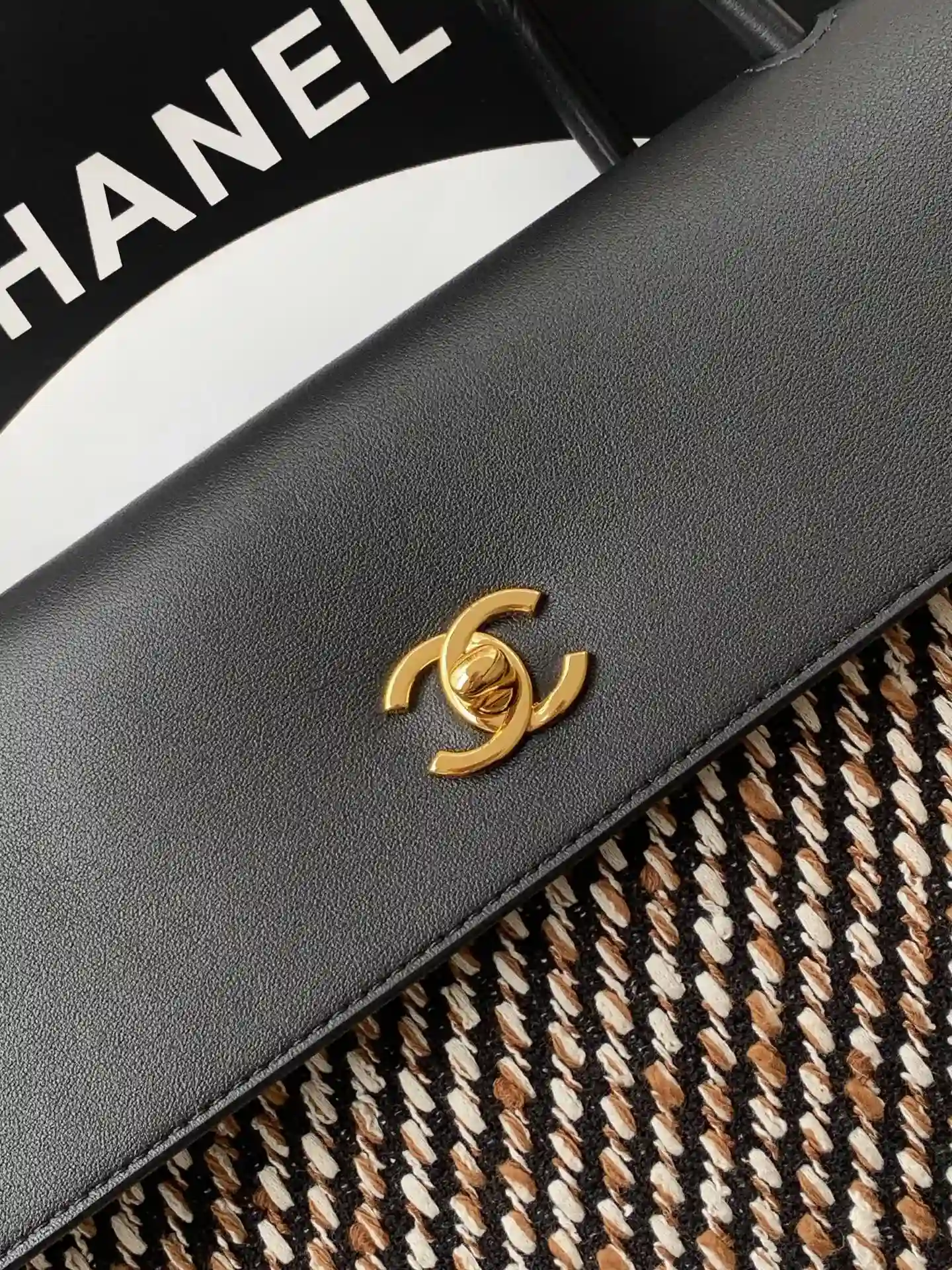 Chanel Gabrielle Black Lambskin Tote Bag product photo from LabelPicks