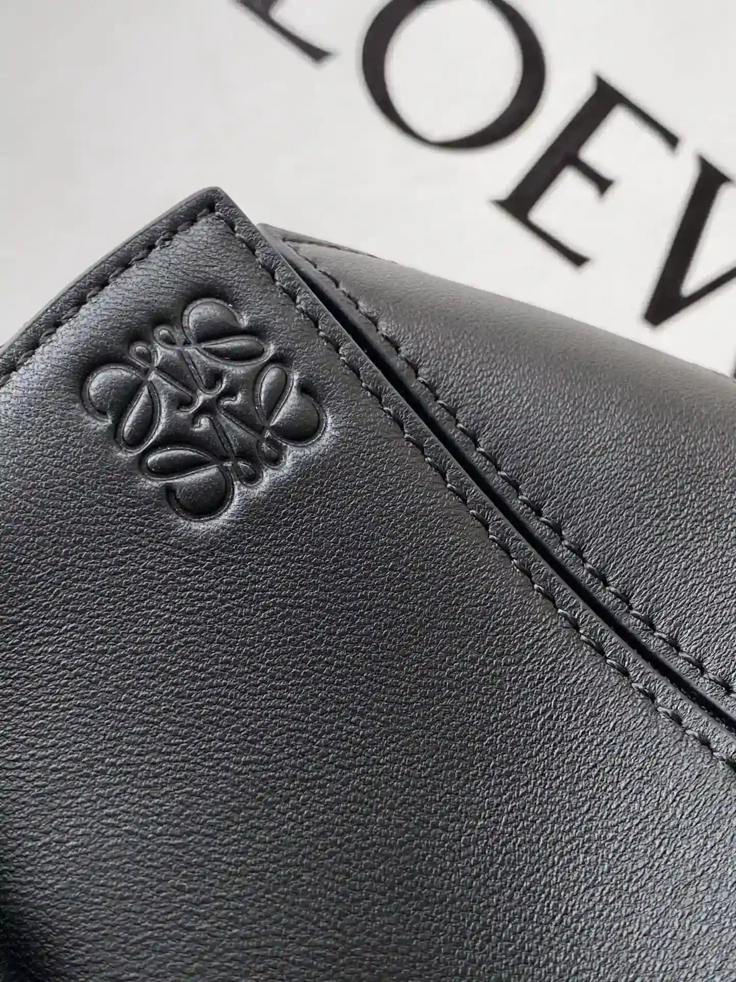 Loewe Puzzle Black Lambskin Top Handle Bag product photo from LabelPicks