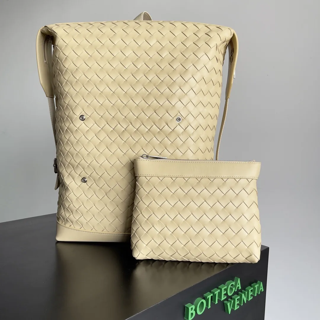 Bottega Veneta Intrecciato Woven Leather Backpack product photo from LabelPicks