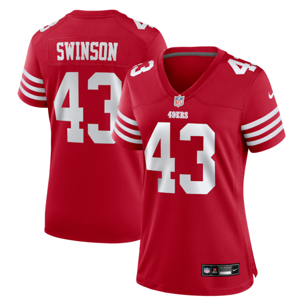 Messiah Swinson San Francisco 49ers Nike Women's Team Game Jersey -  Scarlet