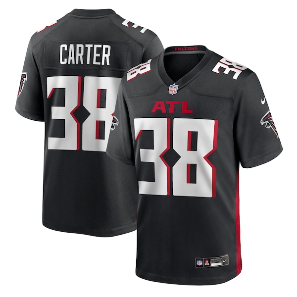 Nathan Carter Atlanta Falcons Nike Team Game Jersey -  Black