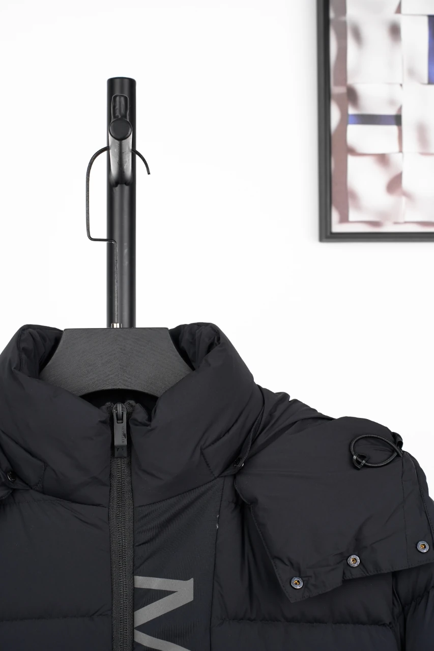 Moncler Black Detachable-Hood Down Jacket product photo from LabelPicks