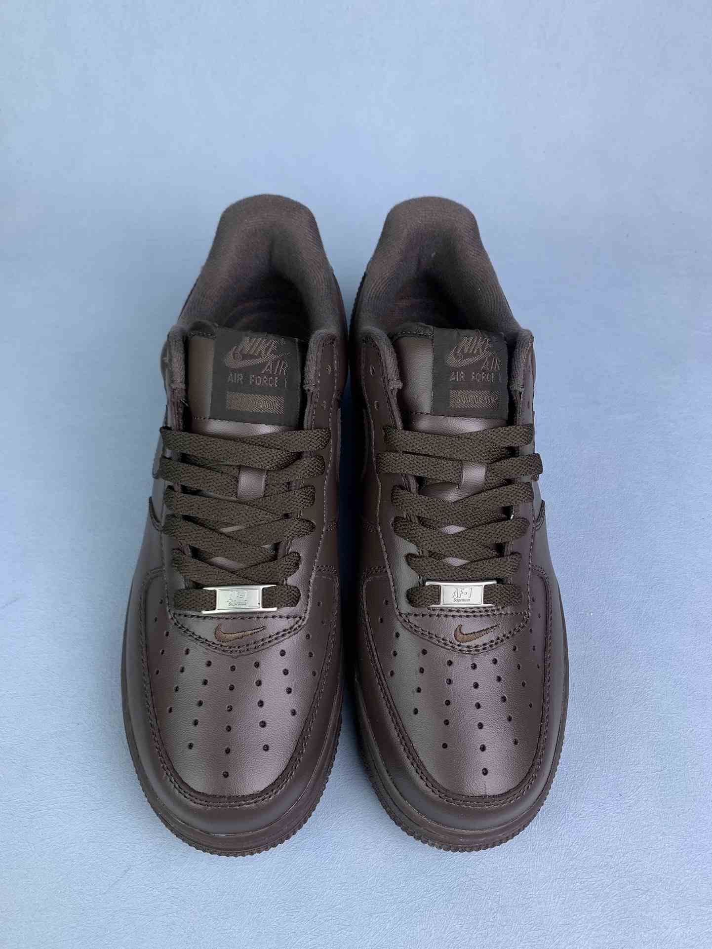 Supreme x Nike Air Force 1 Low 'Baroque Brown' Shoes