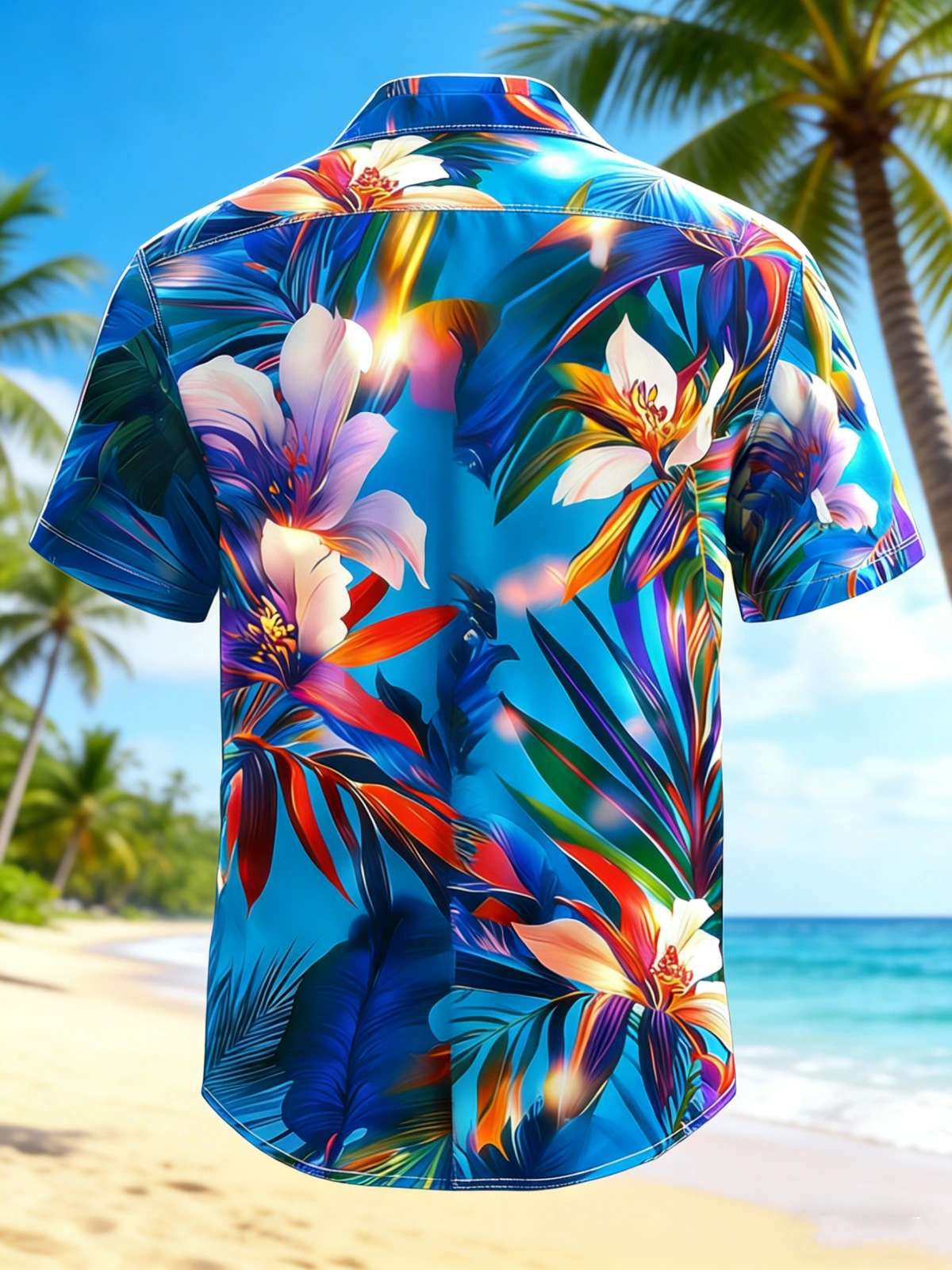 Men's printed shirts Tropical Palm Tree Hawaiian Shirt
