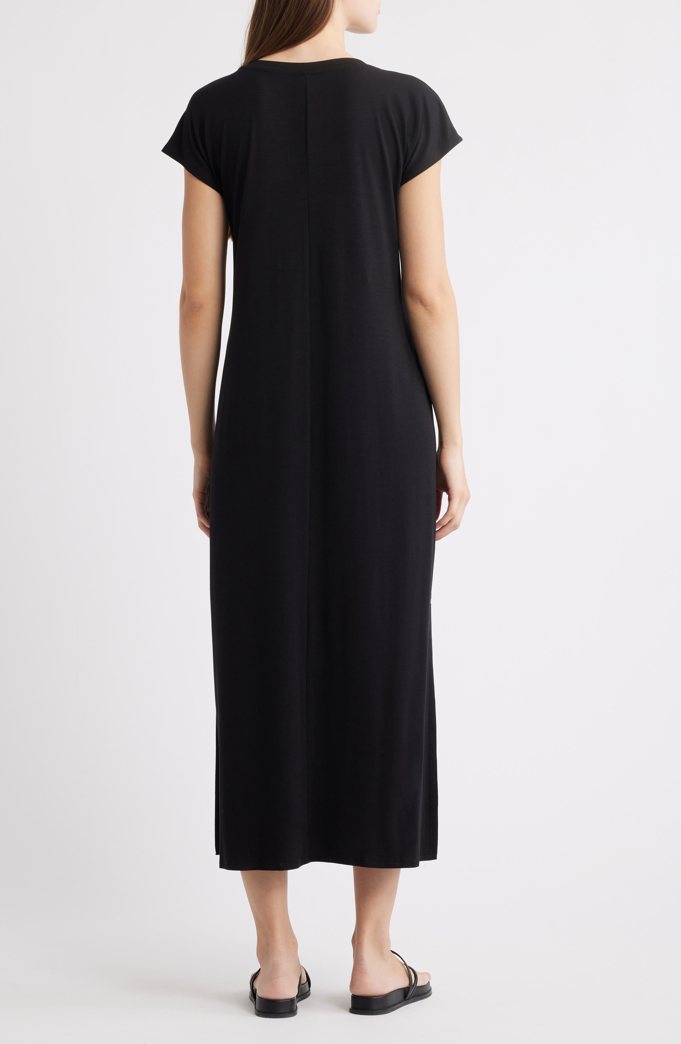 Eileen Fisher Crewneck Maxi Dress