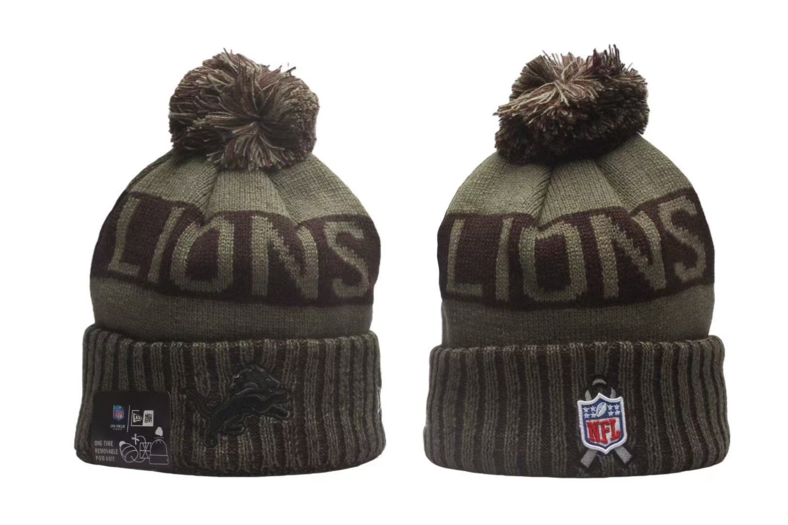 DETROIT LIONS SALUTE TO SERVICE KNIT HAT