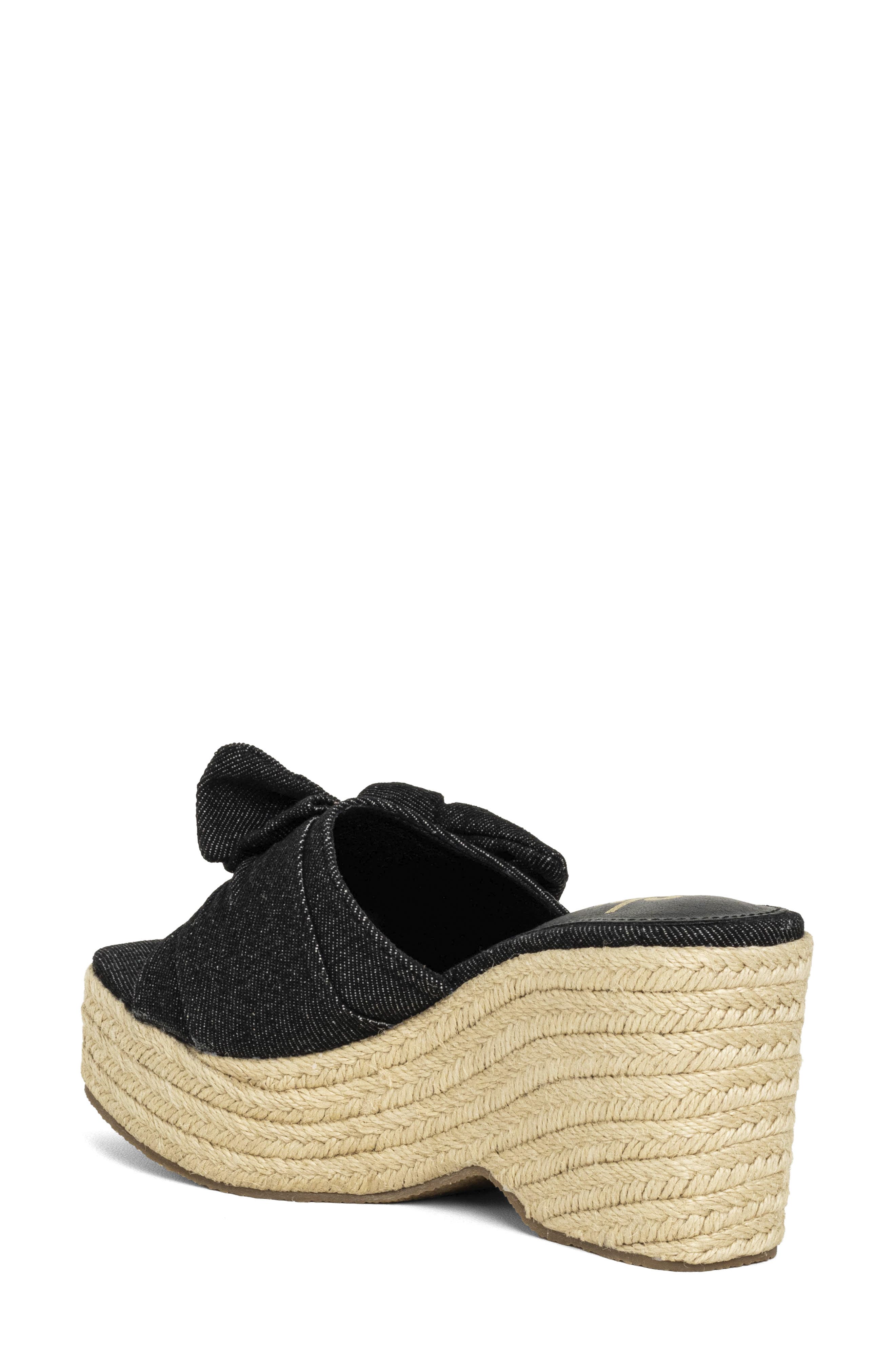 SHUSHOP Ingrid Platform Espadrille Slide Sandal