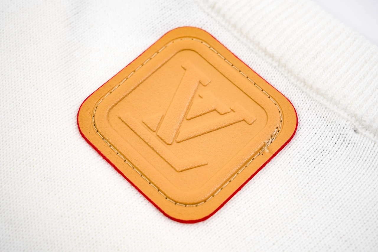 Louis Vuitton White Monogram Leather Patch Jacquard T-Shirt product photo from LabelPicks