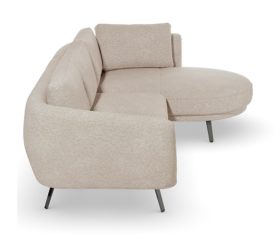 DOMO collection Loungesofa »Toledo«, rechts, beige