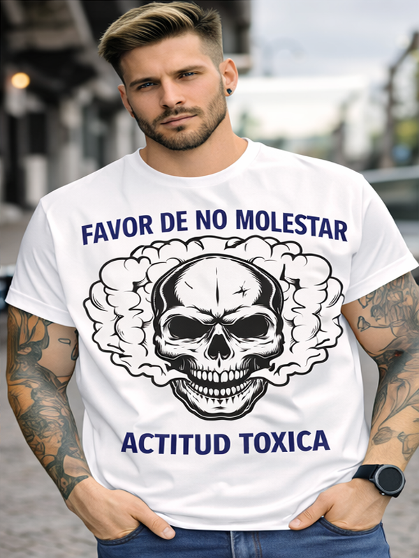 Remera Calavera con Humo | Estilo Urbano Dark Unisex