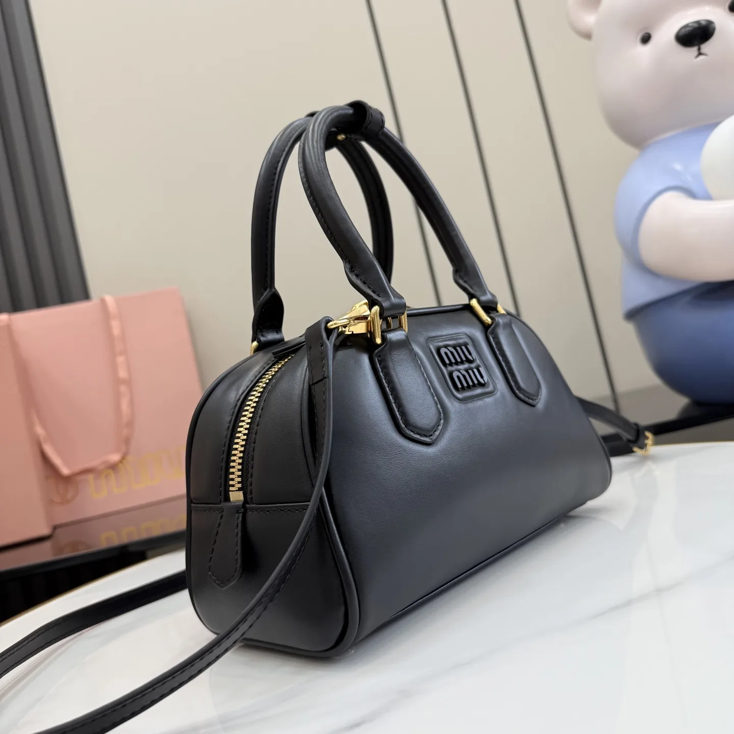 Miu Miu Black Arcadie Top Handle Bag product photo from LabelPicks