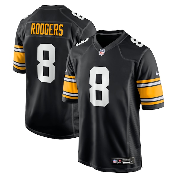 Aaron Rodgers Pittsburgh Steelers Nike Alternate Game Jersey - Black