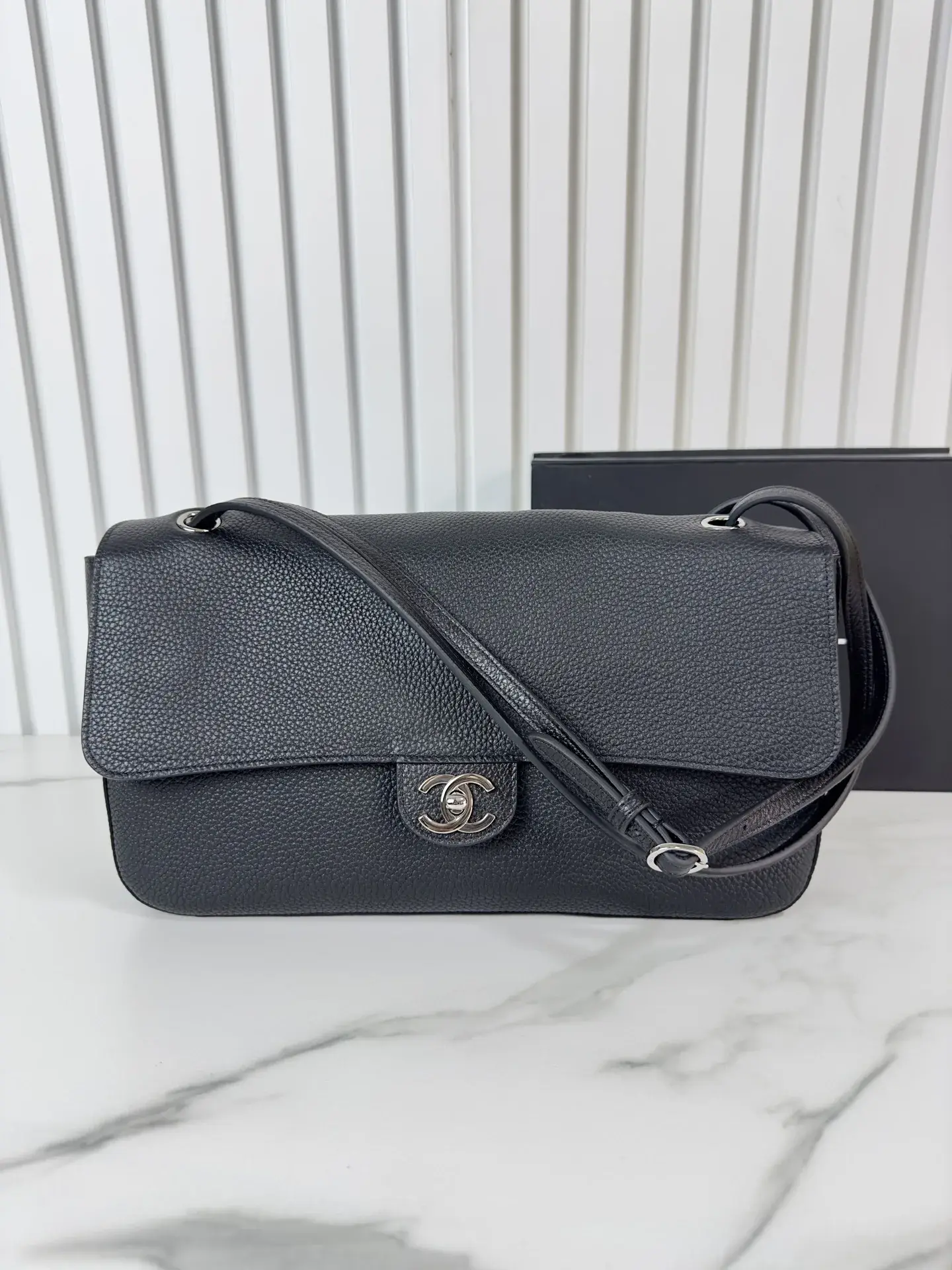 Chanel Classic Flap Grained Leather Crossbody Bag product photo from LabelPicks