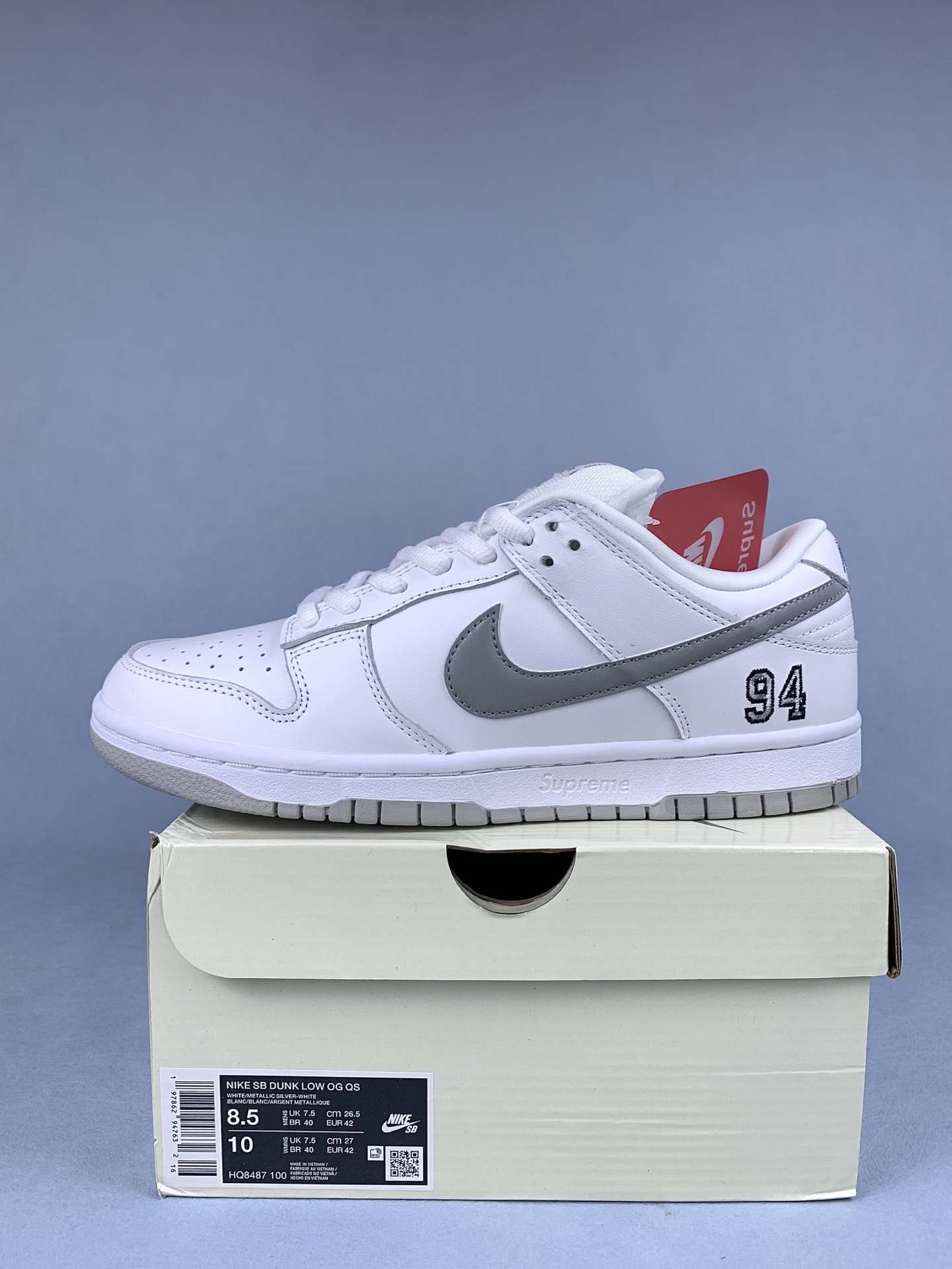 Supreme x Nike SB Dunk Low OG QS Shoes