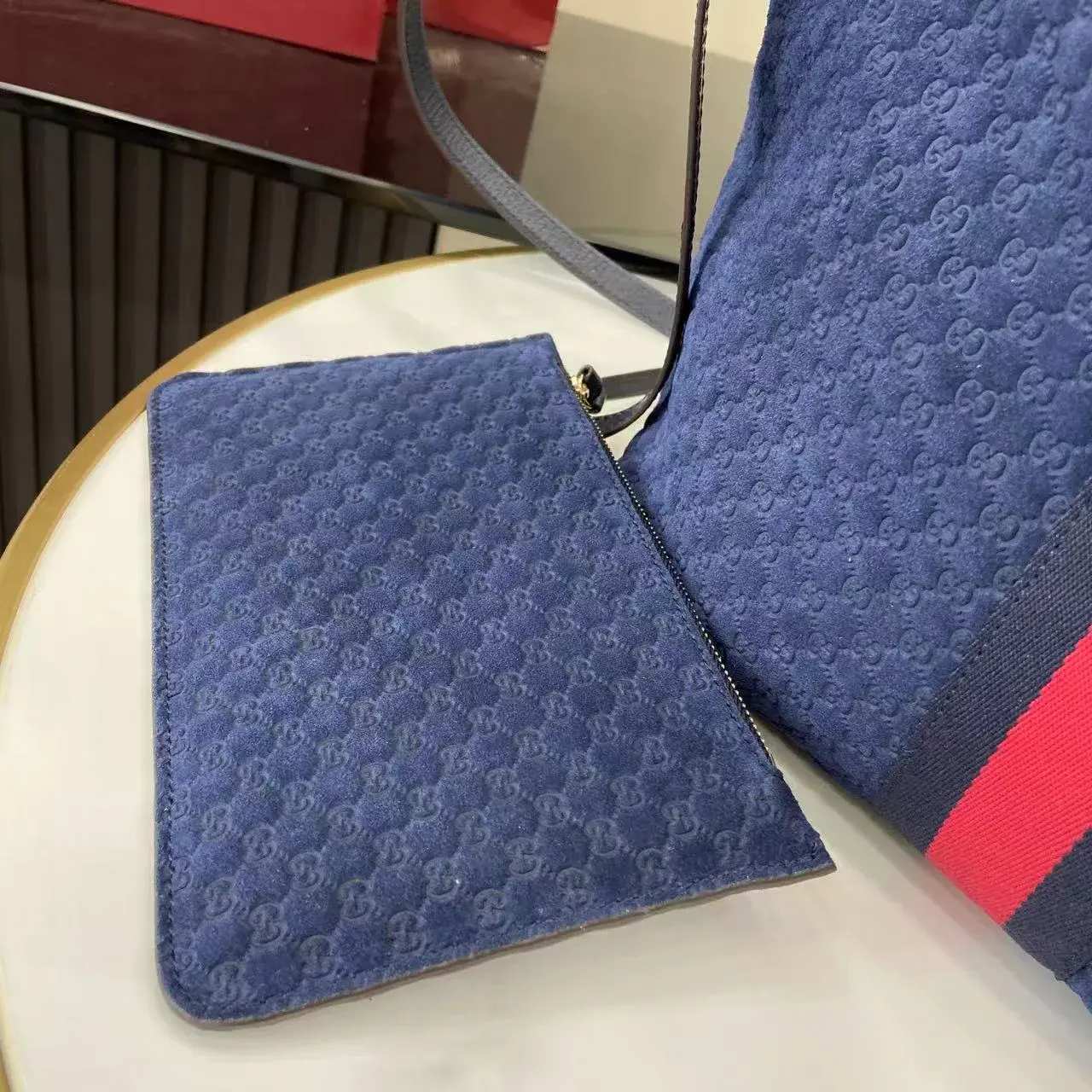Gucci Blue GG Supreme Canvas Tote Bag product photo from LabelPicks