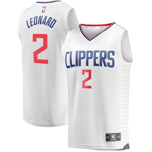 Kawhi Leonard LA Clippers  Fast Break Replica Jersey White - Association Edition