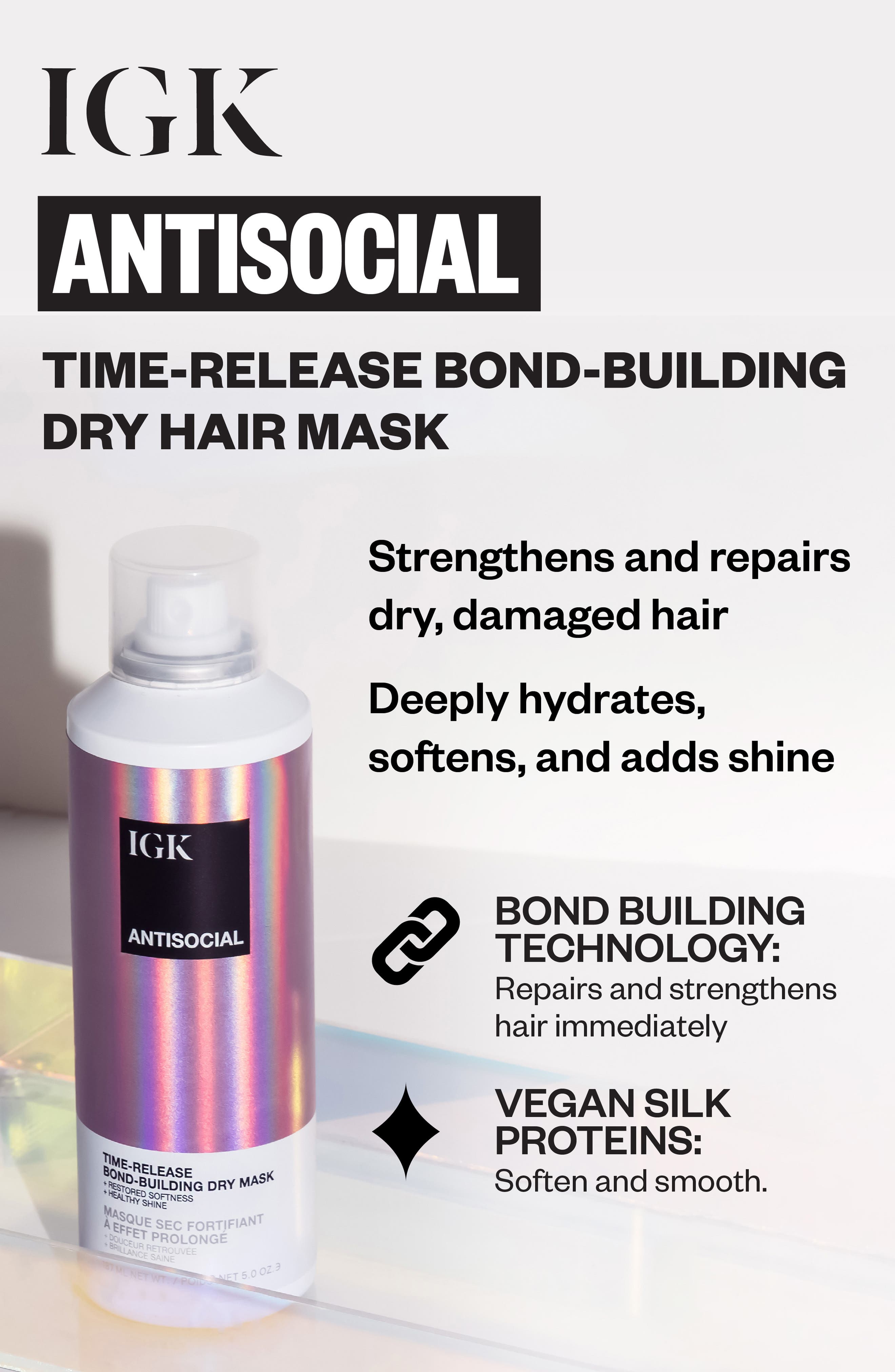 IGK Antisocial Time-Release Bond-Building Dry Mask