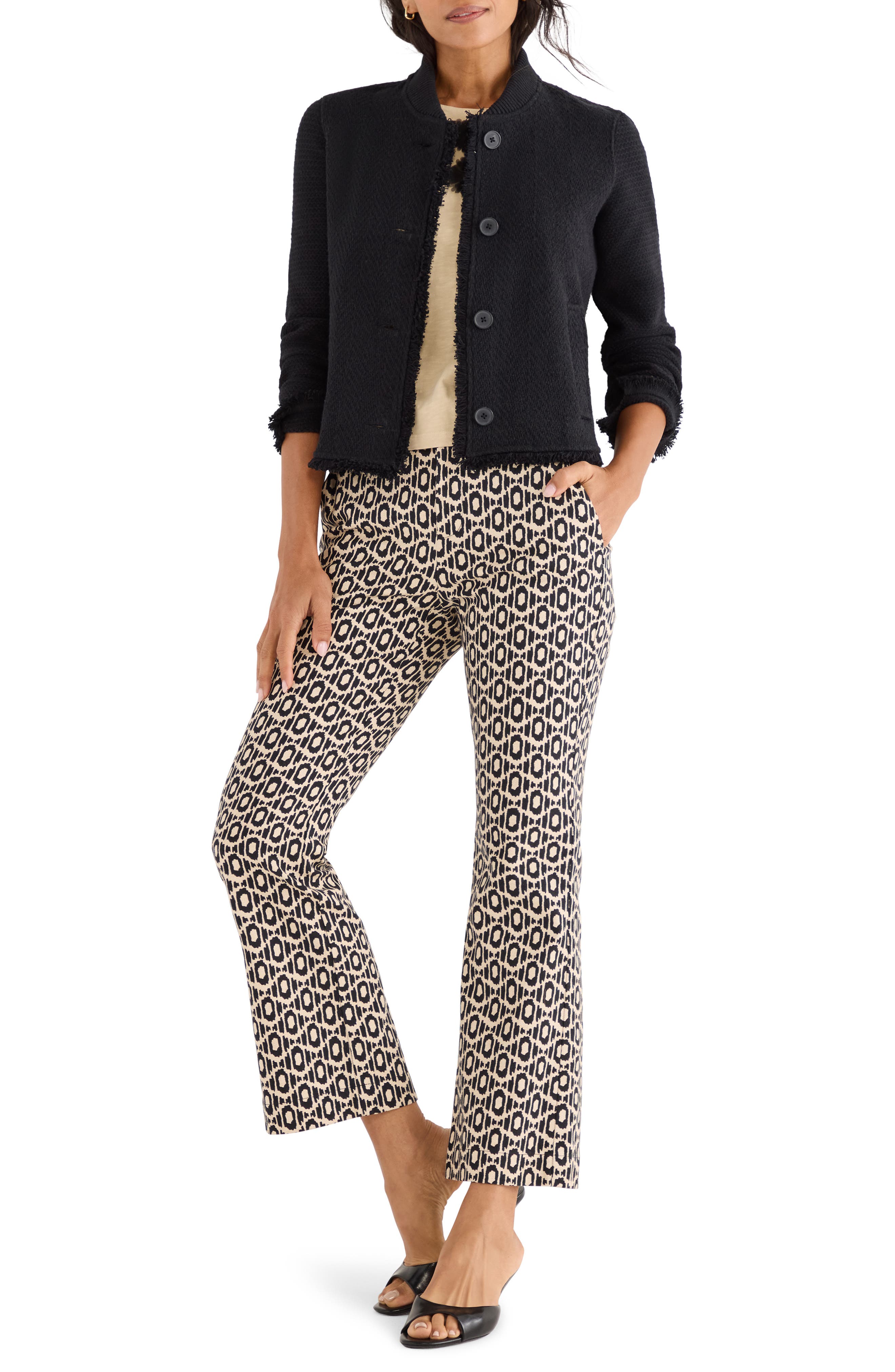 NIC+ZOE Lacy Diamond Plaza Ankle Pants