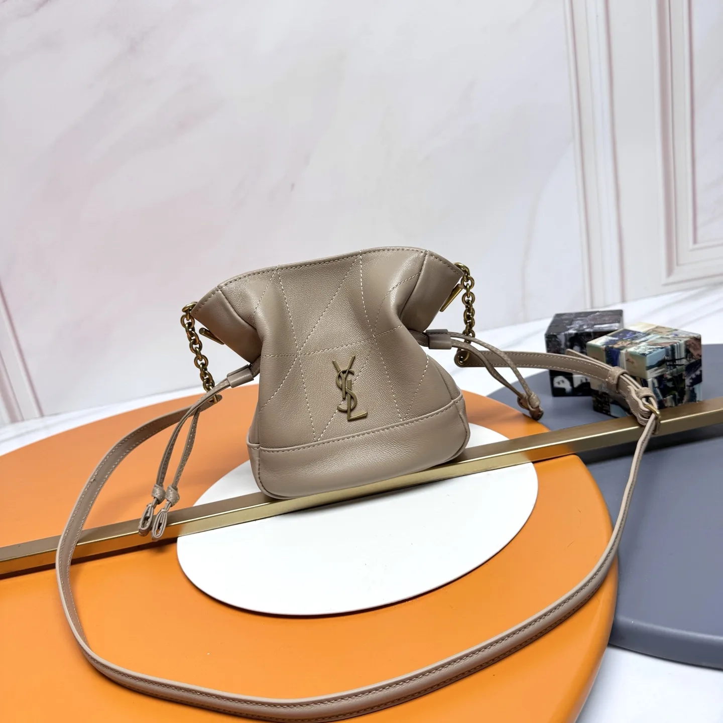 Saint Laurent Lambskin Jamie Bucket Bag product photo from LabelPicks