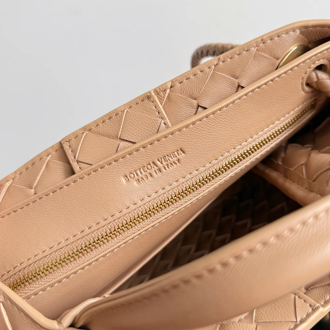 Bottega Veneta Andiamo Brown Intrecciato Woven Leather Top Handle Bag product photo from LabelPicks