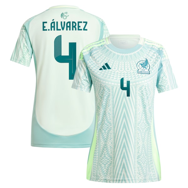 Edson Alvarez Mexico National Team adidas Women's 2024 Away Replica Player Jersey - Green/Burgundy