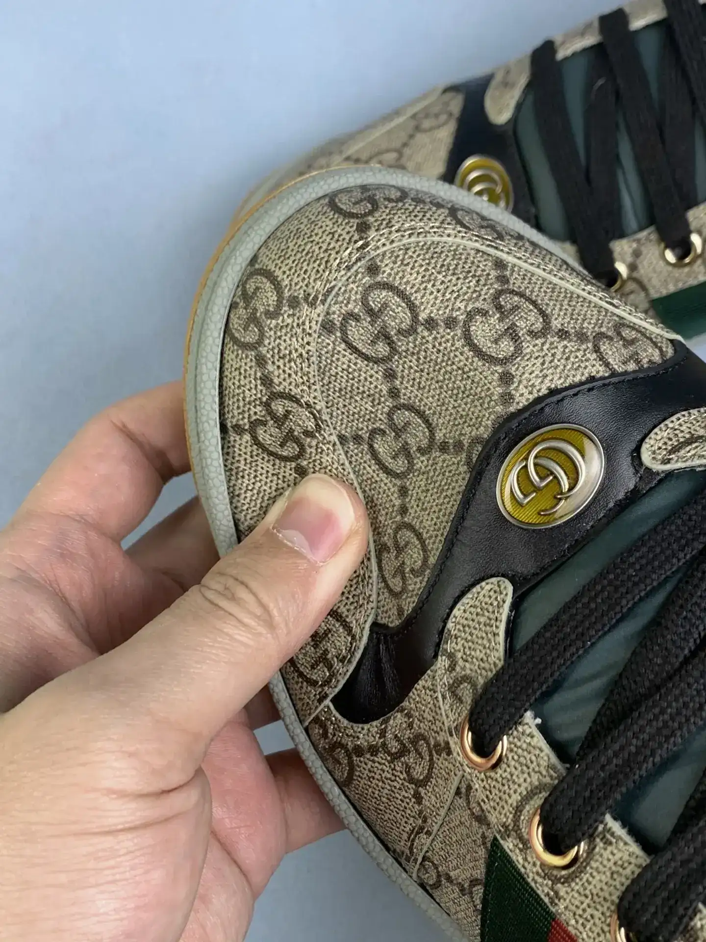 Gucci Ace embroidered GG Supreme sneaker with bee product photo from LabelPicks