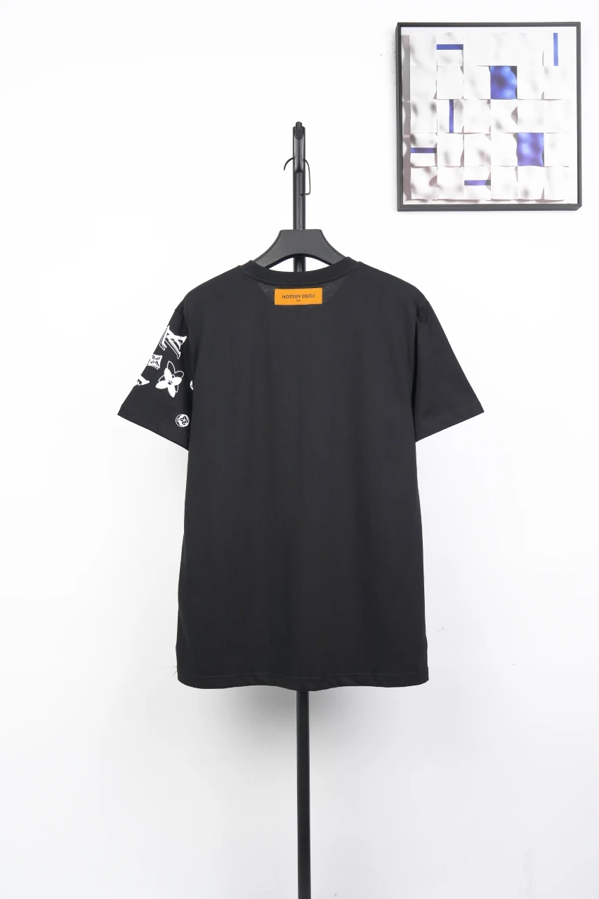 Louis Vuitton Black Sketch Monogram Print T-Shirt product photo from LabelPicks