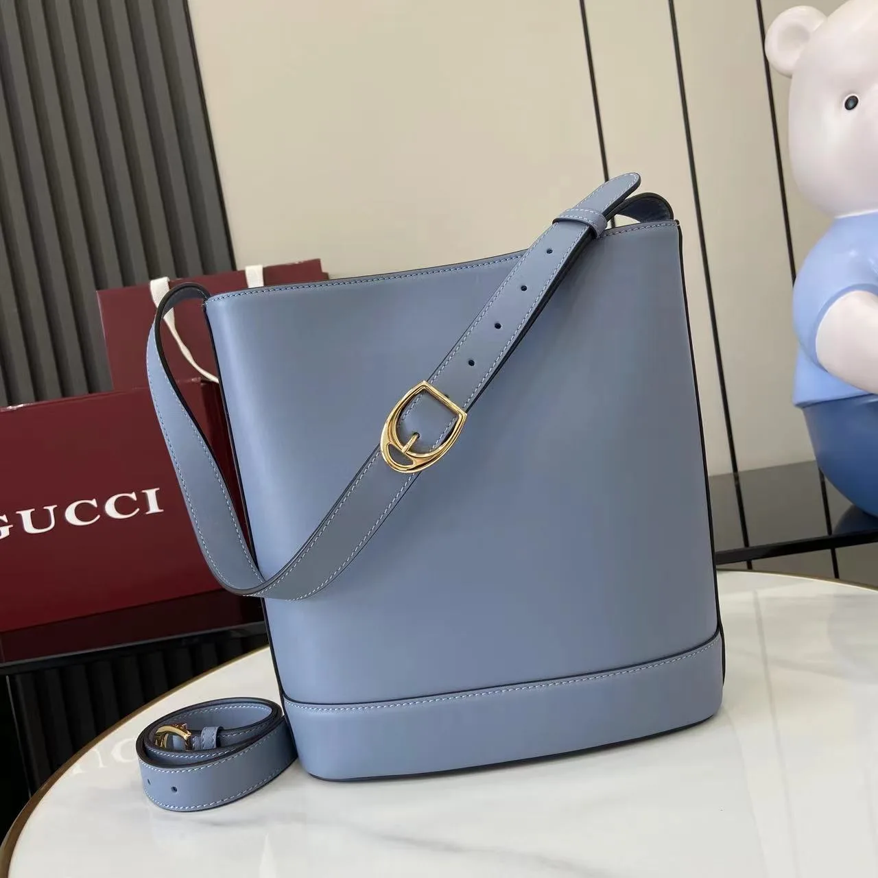Gucci Smooth Leather Bucket Bag product photo from LabelPicks