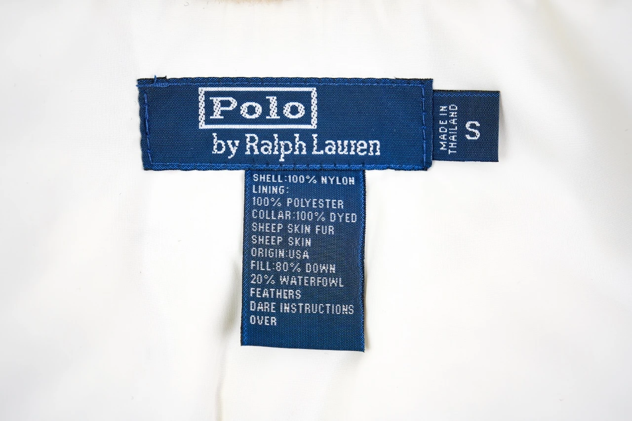 Ralph Lauren Off White Sherpa Collar Pony Embroidered Down Jacket product photo from LabelPicks